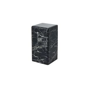 Pillar POLSPOTTEN Marble Look Black Small