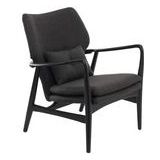 Chair POLSPOTTEN Peggy Fabric Smooth All Black
