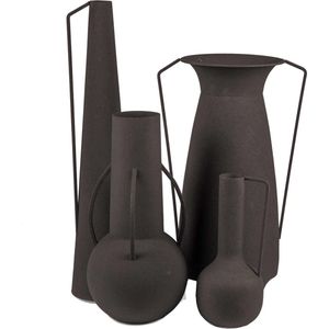 Pols Potten Roman Vazen Set Van 4 Black