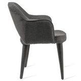 Chair Pols Potten Arms Cosy Fabric Dark Grey