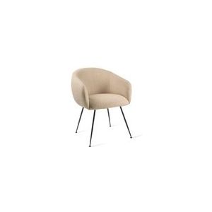 Dining Chair POLSPOTTEN Buddy Fabric Smooth Beige