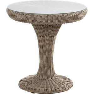 4 Seasons Outdoor Victoria bistro tafel 74 cm. ø + glas - Pure