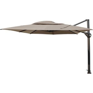 Hacienda - 4-Seasons - Zweefparasol - Taupe - 300x400cm - Solefin