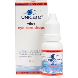 Unicare - Vita+ - Oogdruppels - Bevochtigend - Dexpanthenol