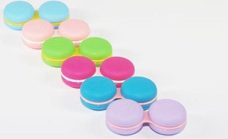 Lenzendoosje - Macaron - Vrolijke Vorm - Inclusief R voor Rechterlens