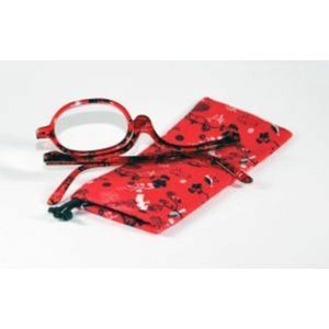 Melleson Optics Make-up Bril Rood +2.50