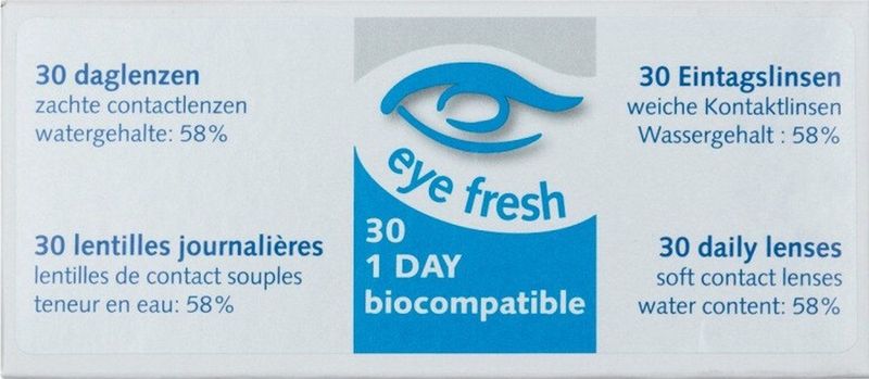 Eye Fresh - Daglenzen - Wit - 30 Stuks