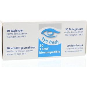 Eye Fresh - Daglenzen - 1 Dag - Zacht - Flexibel - CE-keurmerk