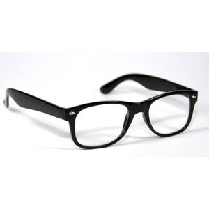 melleson eyewear Leesbril wayfarer glans zwart +2.50 1 stuk
