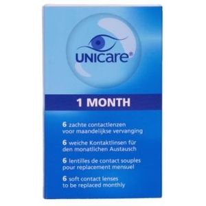 Unicare - Maandlenzen -1.25 - Medisch Hulpmiddel - Zachte Lenzen - UV-bescherming