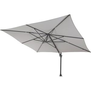 Zweefparasol Hacienda 300x400cm Mid Grey - 4-Seasons
