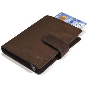 Figuretta RFID Card Protector - Creditcardhouder - Leer - Donkerbruin