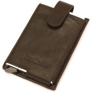 Figuretta RFID Creditcardhouder - Leer - Zwart