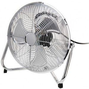 Vloerventilator Chroom Metaal