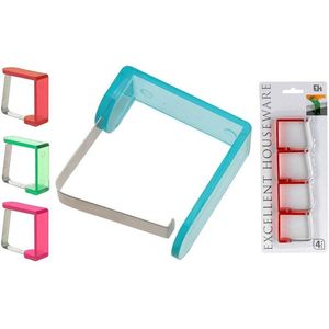 Pro Garden - Tafelkleedklemmen - Transparant Wit - Set van 4 Stuks