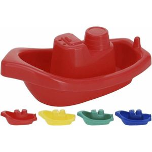 Bootjes Badspeelgoed - 4x - gekleurd - kunststof - 10 x 3,5 cm - kinderen/peuters - varen en met bootjes spelen