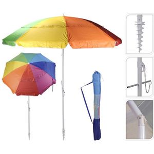 Probeach parasol uv protection-220 cm -multi color
