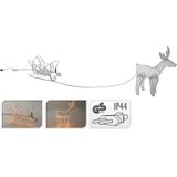 Nampook Kerstverlichting - 60 x 28 x 77 cm - rendier slee