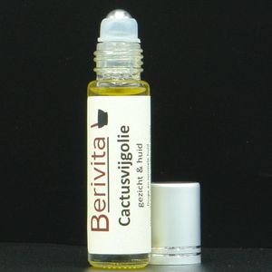 Cactusvijgolie Puur 10ml Rollerfles - Koudgeperste en Onbewerkte Prickly Pear Oil - Huid en Gezicht