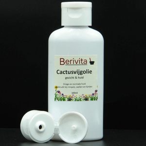 Cactusvijgolie 100ml - Pure, Koudgeperste en Onbewerkte Prickly Pear Oil uit Marokko - Opuntia Ficus Indica