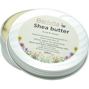 Shea Butter Puur 100ml Blik - Huid en Haar Butter - Ongeraffineerde en Onbewerkte Sheabutter - Shea Boter