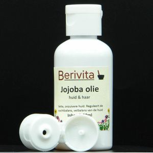 Jojoba Olie Puur 50ml - Koudgeperste en Onbewerkte Jojoba Oil - Huidolie en Haarolie