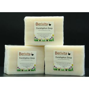 Eucalyptus Zeep 3x120gr - Natuurlijke Zeep met Eucalyptusolie en Shea Butter