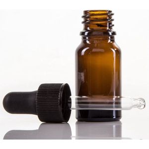 Pipetflesje 10ml 1 stuk - Glazen Flesje met Pipet - Pipetfles