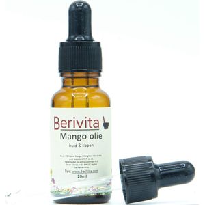 Mango Olie Puur 20ml Pipetfles - Huidolie en Lippenolie van Mango Pitten
