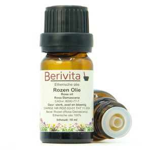 Rozenolie 100% Puur 10ml - Etherische Rozen Olie van Damascus Rozenblaadjes - Rose Oil, Rosa damascena