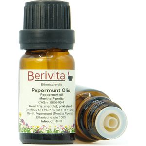 Pepermuntolie 100% 10ml - Etherische Pepermunt Olie van Muntplant