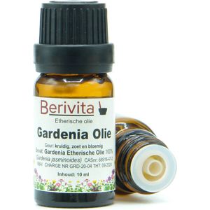 Gardenia Olie 100% 10ml - Etherische Olie Kaapse Jasmijn Bloemen