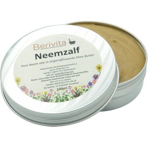Neemzalf 100ml Blik - Neemolie zalf met Shea Butter - Azadirachta Indica Salve, Cream