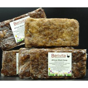 African Black Soap 10x ±125 gram - Afrikaanse Zwarte Zeep - 100% Natuurlijke Zeep