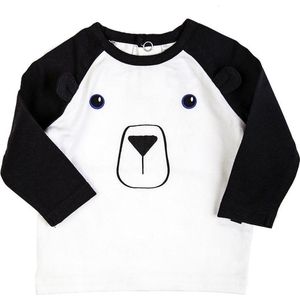 Beebielove - Longsleeve Bear - Antraciet - 95% Katoen 5% Elastaan