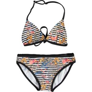 Little Miss Juliette - Halterbikini - Zwart Multicolor - 95% Polyester - Maat 98/104