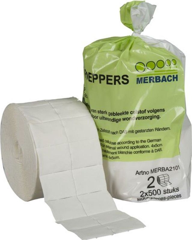 Merbach Celstof deppers 2x500 stuks