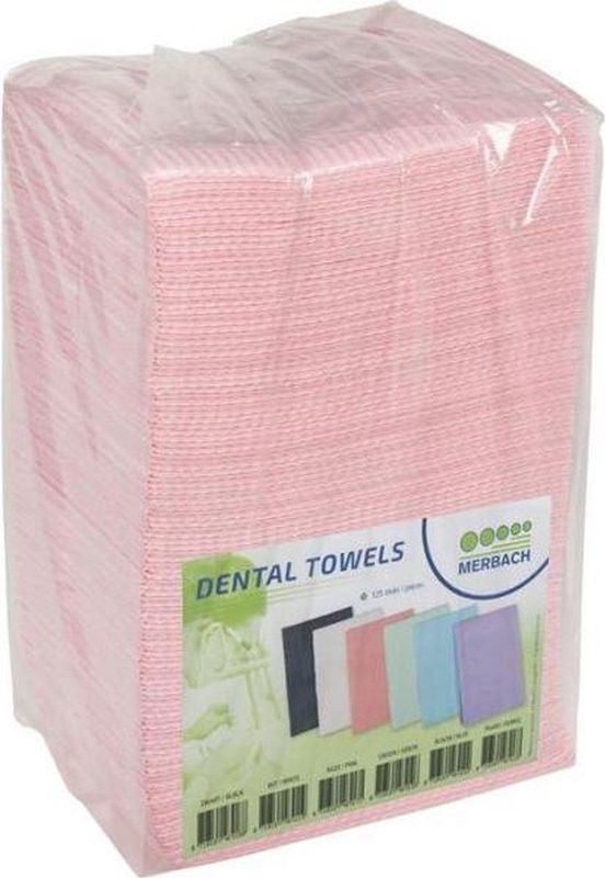 Dental Towels Rose 125 stuks;  Table Towel;  Nagel Styling; Pedicure