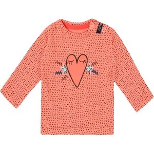 Beebielove - Longsleeve Heart - Crème - 95% Katoen 5% Elastaan