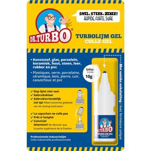 Dr. Turbo Turbolijm Gel - 10 Gram - Medium Viscositeit