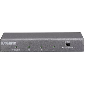 Marmitek Split 612 UHD 2.0 - HDMI splitter 4K 60Hz - HDMI splitter 1 in 2 uit - 1 ingang 2 uitgangen