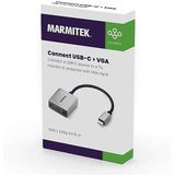 Marmitek - Connect - USB-C naar VGA Adapter - Flexibele Rubber Kabel - Aluminium Behuizing