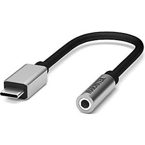 USB C naar Audio Adapter Kabel - Marmitek UA25 - Verbind een Thunderbolt aansluiting naar een 3,5 mm audio ingang - Sluit een bedrade hoofdtelefoon met jack aan op je telefoon - USBC converter