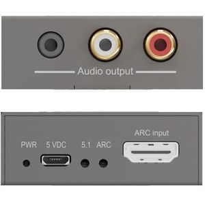 Marmitek Connect ARC13 - HDMI Audio Extractor - ARC - CEC - Audio Adapter HDMI met volume regeling