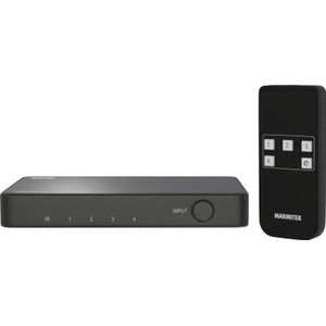 HDMI 2.1 Switch - Connect 740-8K HDMI-Schalter - 4K 120Hz - HDR - 4 EIN / 1 aus - 4K 120Hz - 48Gbps - VRR - ALLM - Dolby Digital - HDCP 2.3/2.2/1.4 - Fernbedienung