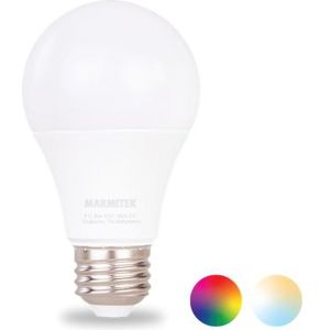 Marmitek Wifi Lamp E27 - Glow MO - Werkt met Google Home - LED lamp E27 - 16 miljoen kleuren + warm tot koud wit instelbaar - LED lamp - Gloeilamp