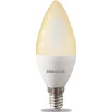Smart Home Lamp - Marmitek Glow SE - Dimbaar via App - Zonder HUB - E14 - Wifi - Warm tot Koud Wit - Slimme Verlichting - Werkt met Amazon Alexa, Google Assistant en Siri - Smart me, wit