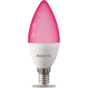 Marmitek Wifi Lamp E14 - Glow SO - Werkt met Google Home - LED lamp E27 - 16 miljoen kleuren + warm tot koud wit instelbaar - LED lamp - Gloeilamp