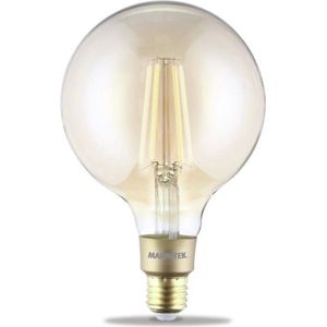Marmitek GLOW XXLI - Smart Wi-Fi LED filament bulb XXL - E27 | 650 lumen | 6 W = 40 W - SmarTVerlichting Transparant