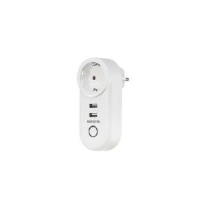 Marmitek - POWER SI - Smart Wi-Fi Power Plug - Wit - 15A - 2 USB
